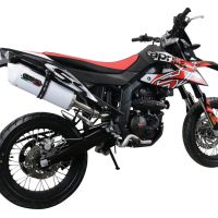 Escape compatível com Aprilia Sx 125 2021-2024, Albus Evo4, Escape homologado, legal para mercados NÃO europeus, incluindo tubo de ligação e db killer removível 