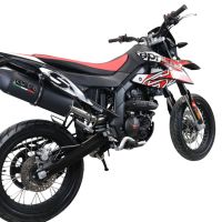 Escape compatível com Aprilia Sx 125 2021-2024, Furore Evo4 Nero, Escape homologado, legal para mercados NÃO europeus, incluindo tubo de ligação e db killer removível 