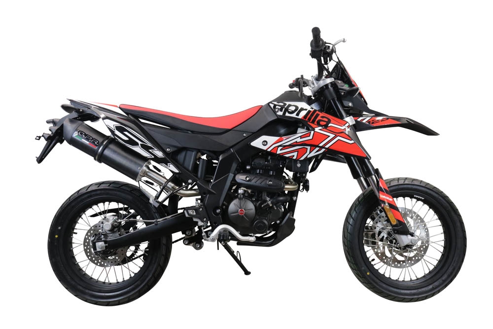 Escape compatível com Aprilia Sx 125 2021-2024, Furore Evo4 Poppy, Escape homologado, legal para mercados NÃO europeus, incluindo tubo de ligação e db killer removível 