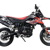 Escape compatível com Aprilia Sx 125 2021-2024, Furore Evo4 Poppy, Escape homologado, legal para mercados NÃO europeus, incluindo tubo de ligação e db killer removível 