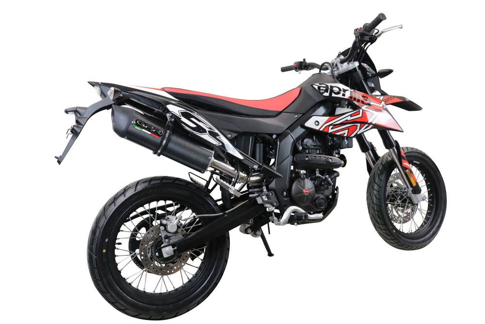 Escape compatível com Aprilia Sx 125 2021-2024, Furore Evo4 Poppy, Escape homologado, legal para mercados NÃO europeus, incluindo tubo de ligação e db killer removível 