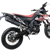 Escape compatível com Aprilia Sx 125 2021-2024, Furore Evo4 Poppy, Escape homologado, legal para mercados NÃO europeus, incluindo tubo de ligação e db killer removível 