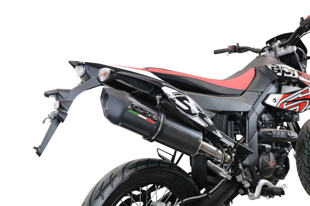 Escape compatível com Aprilia Sx 125 2021-2024, Furore Evo4 Poppy, Escape homologado, legal para mercados NÃO europeus, incluindo tubo de ligação e db killer removível 