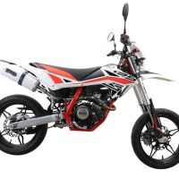 Escape compatível com Beta RR 125 4T Motard 2019-2020, Albus Evo4, Escape homologado, legal para mercados NÃO europeus, incluindo tubo de ligação e db killer removível 