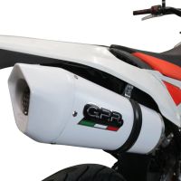 Escape compatível com Beta RR 125 4T Motard 2019-2020, Albus Evo4, Escape homologado, legal para mercados NÃO europeus, incluindo tubo de ligação e db killer removível 