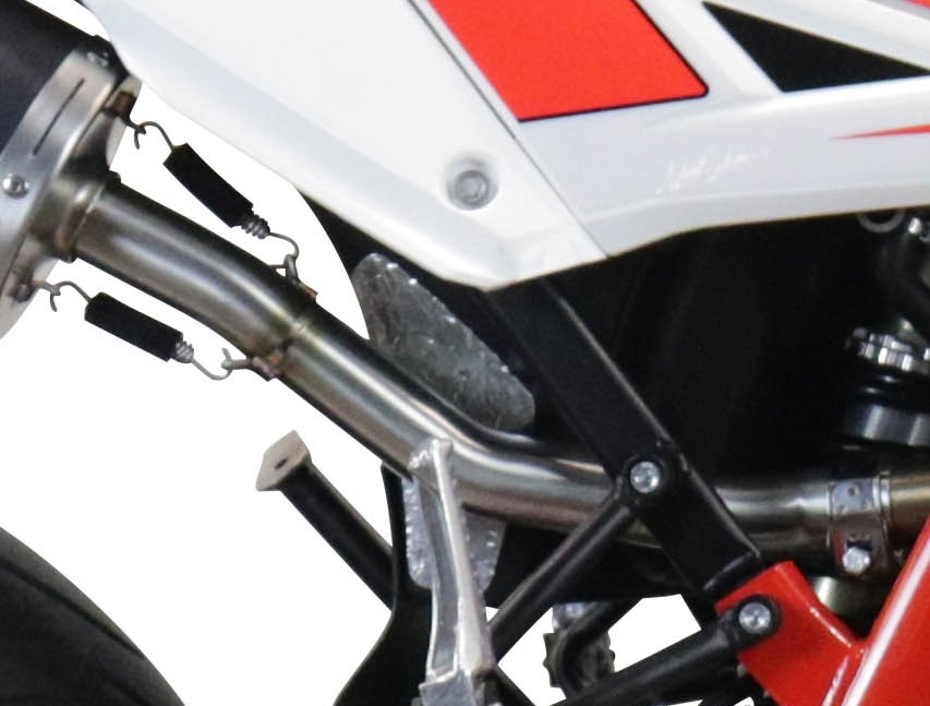 Escape compatível com Beta RR 125 4T Motard 2019-2020, Furore Evo4 Nero, Escape homologado, legal para mercados NÃO europeus, incluindo tubo de ligação e db killer removível 