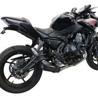 Escape compatível com Kawasaki Z 650 2017-2020, Furore Evo4 Nero, Escape completo, não legal para países da UE, com db killer removível 