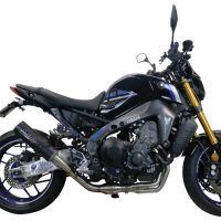 Escape compatível com Yamaha Mt-09 2021-2023, M3 Black Titanium, Escape completo, não legal para países da UE, com db killer removível 