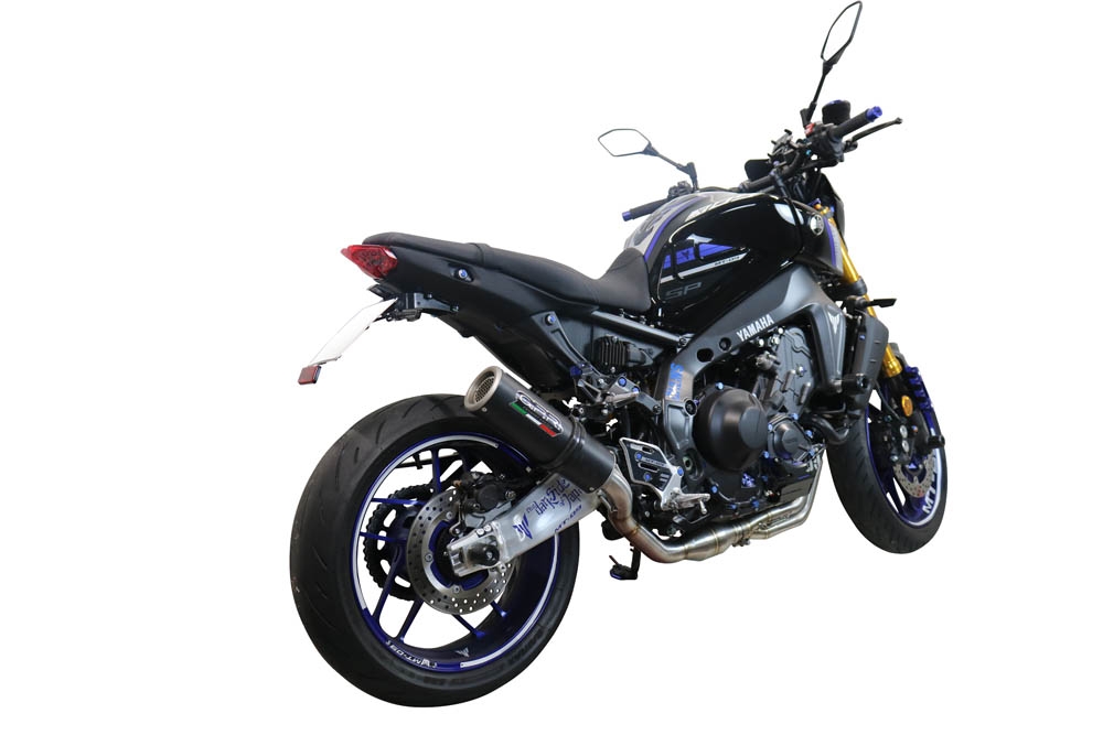 Escape compatível com Yamaha Mt-09 2021-2023, M3 Black Titanium, Escape completo, não legal para países da UE, com db killer removível 