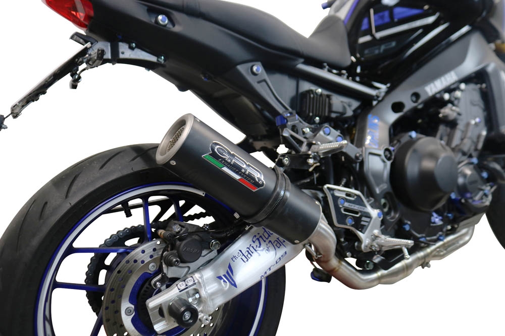 Escape compatível com Yamaha Mt-09 2021-2023, M3 Black Titanium, Escape completo, não legal para países da UE, com db killer removível 