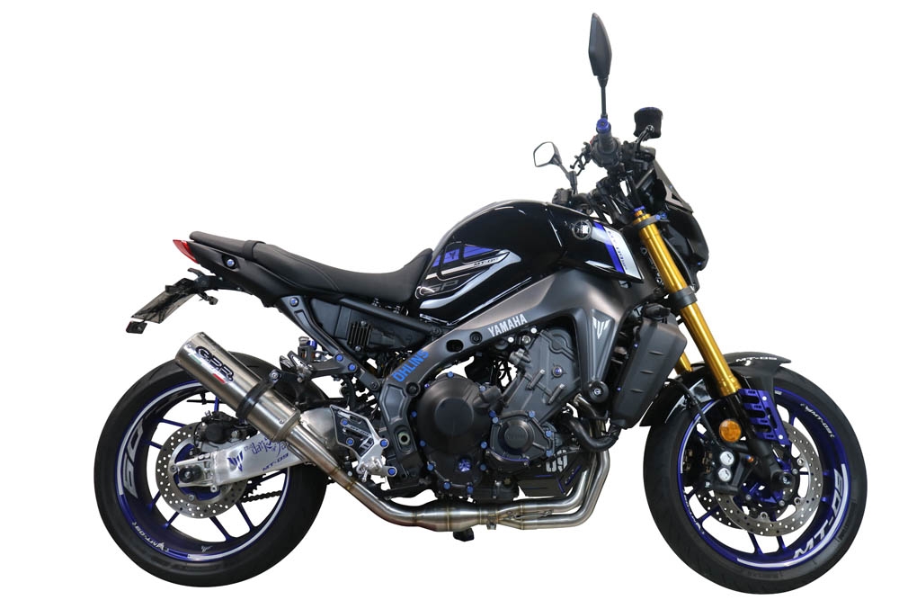 Escape compatível com Yamaha Mt-09 2021-2024, M3 Inox , Escape completo, não legal para países da UE, com db killer removível 