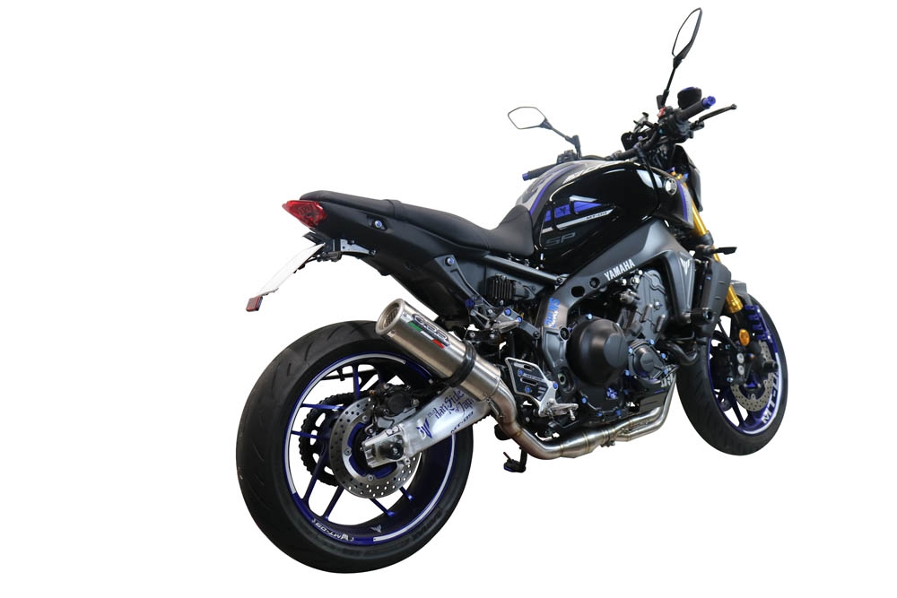 Escape compatível com Yamaha Mt-09 2021-2024, M3 Inox , Escape completo, não legal para países da UE, com db killer removível 