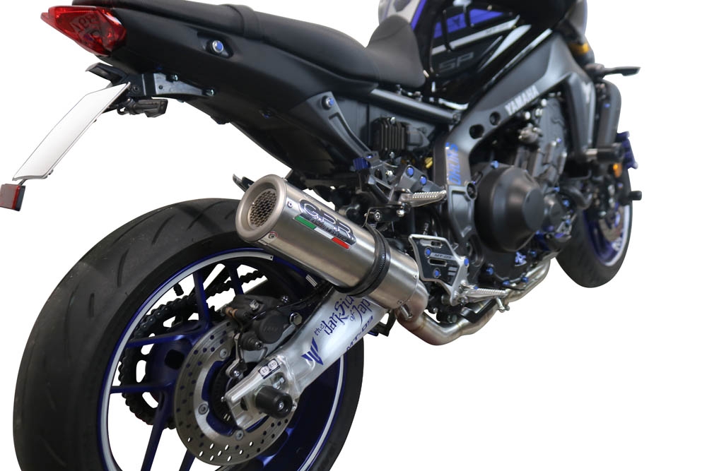 Escape compatível com Yamaha Mt-09 2021-2024, M3 Inox , Escape completo, não legal para países da UE, com db killer removível 