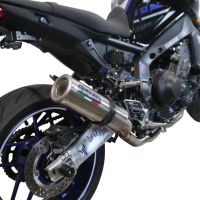 Escape compatível com Yamaha Mt-09 2021-2024, M3 Inox , Escape completo, não legal para países da UE, com db killer removível 