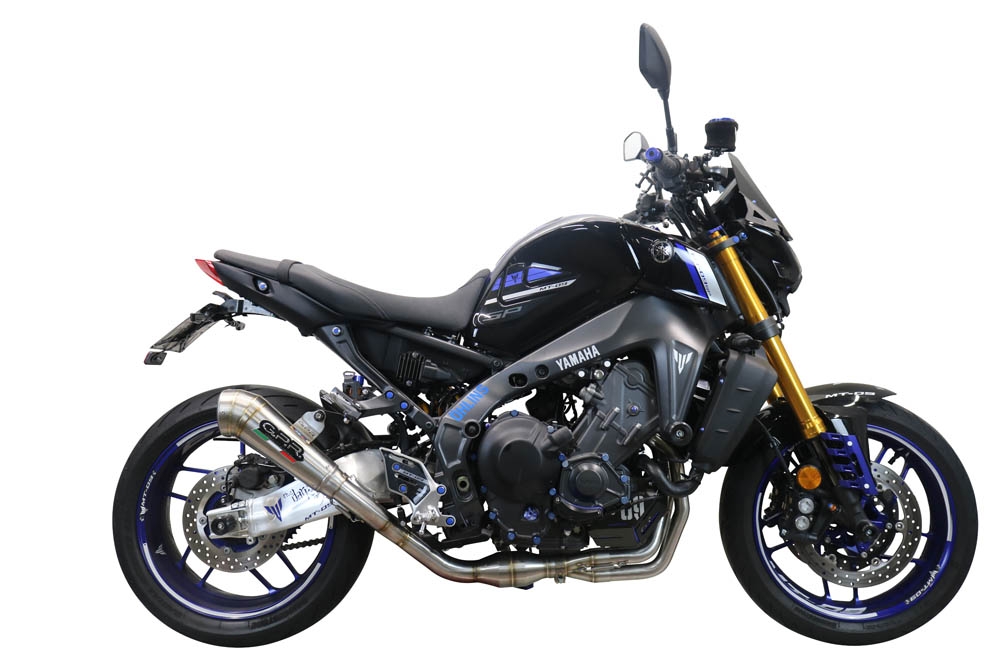 Escape compatível com Yamaha Mt-09 2021-2024, Powercone Evo, Escape completo, não legal para países da UE, com db killer removível 