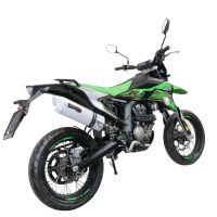 Escape compatível com KL MOTOR KXE 125 2022-2023, Albus Evo4, Escape homologado, legal para mercados NÃO europeus, incluindo tubo de ligação e db killer removível 