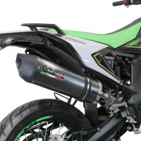 Escape compatível com KL MOTOR KXE 125 2022-2023, Furore Evo4 Poppy, Escape homologado, legal para mercados NÃO europeus, incluindo tubo de ligação e db killer removível 