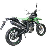 Escape compatível com KL MOTOR KXE 125 2022-2023, Furore Evo4 Poppy, Escape homologado, legal para mercados NÃO europeus, incluindo tubo de ligação e db killer removível 