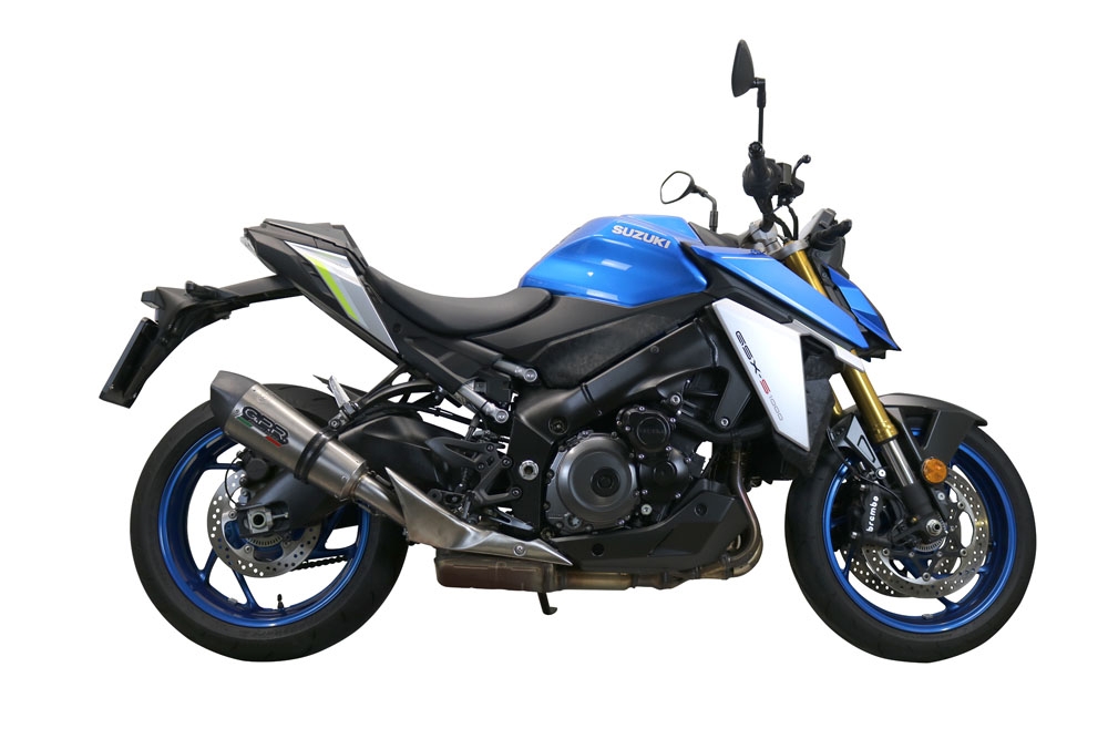 GPR escape compatível com  Suzuki Gsx-S 1000 GX 2024-2025, New Grand Prix Evo Titanium, Escape legal, homologado, silenciador com db killer removível e tubo de ligação específico 