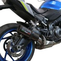 Escape compatível com Suzuki Gsx-S 1000 GX 2024-2025, M3 Black Titanium, Escape legal, homologado, silenciador com db killer removível e tubo de ligação específico 