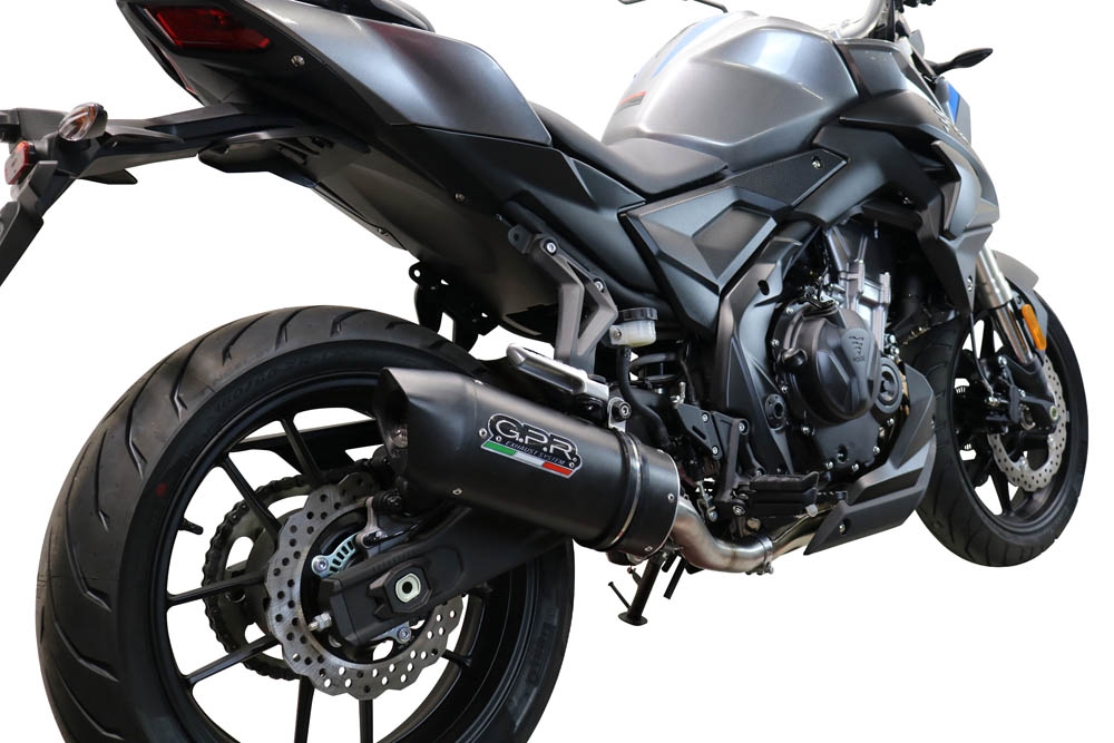 Escape compatível com Voge 500R 2021-2024, Furore Evo4 Nero, Escape legal, homologado, silenciador com db killer removível e tubo de ligação específico 