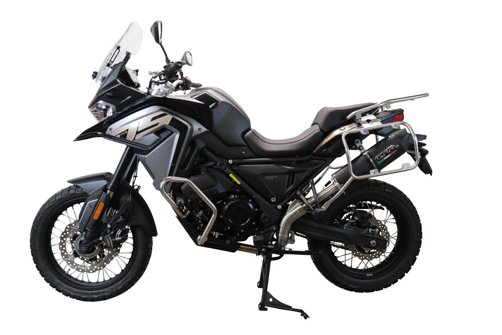 Escape compatível com Voge 650DSX 2021-2024, Furore Evo4 Nero, Escape homologado, legal para mercados NÃO europeus, incluindo tubo de ligação e db killer removível 