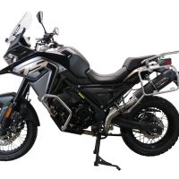 Escape compatível com Voge 650DSX 2021-2024, Furore Evo4 Nero, Escape homologado, legal para mercados NÃO europeus, incluindo tubo de ligação e db killer removível 
