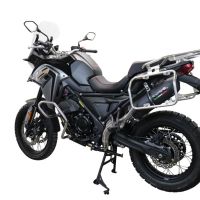 Escape compatível com Voge 650DSX 2021-2024, Furore Evo4 Nero, Escape homologado, legal para mercados NÃO europeus, incluindo tubo de ligação e db killer removível 