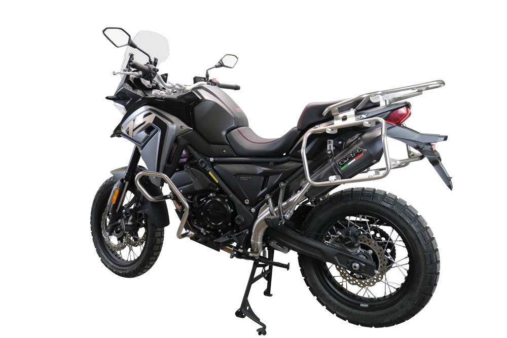 GPR escape compatível com Voge 650DSX 2021-2024, New Grand Prix Evo Poppy, Escape legal, homologado, silenciador com catalisador, db killer removível e tubo de ligação específico 