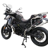 GPR escape compatível com Voge 650DSX 2021-2024, New Grand Prix Evo Poppy, Escape legal, homologado, silenciador com catalisador, db killer removível e tubo de ligação específico 