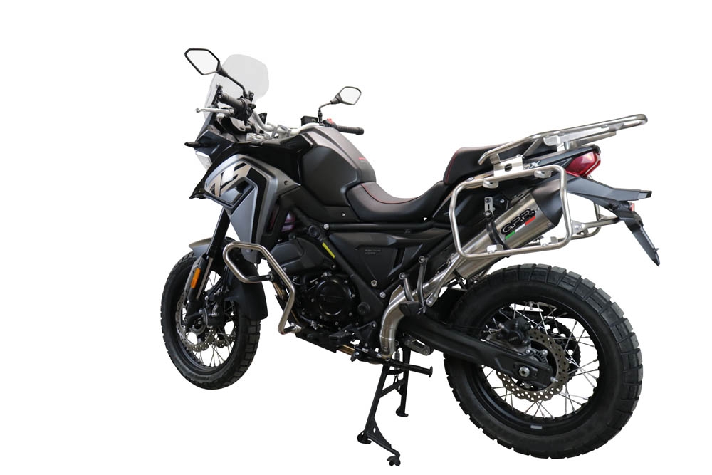 GPR escape compatível com  Voge 650DSX 2021-2024, New Grand Prix Evo Titanium, Escape homologado, legal para mercados NÃO europeus, incluindo tubo de ligação e db killer removível 