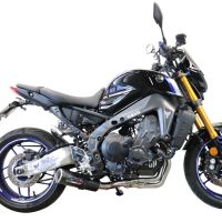 Escape compatível com Yamaha Mt-09 2021-2024, M3 Black Titanium, Escape completo, não legal para países da UE, com db killer removível 