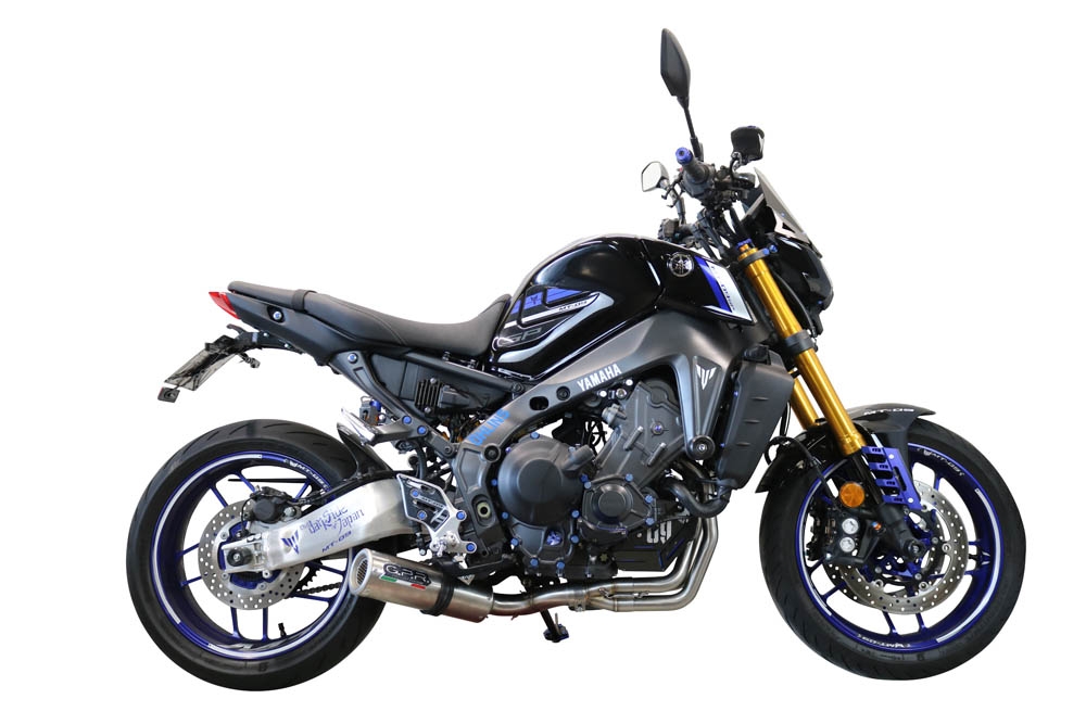 Escape compatível com Yamaha Mt-09 2021-2024, M3 Inox , Escape completo, não legal para países da UE, com db killer removível 