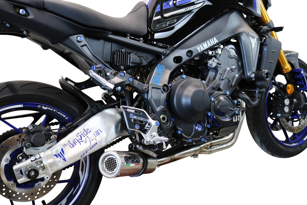 Escape compatível com Yamaha Mt-09 2021-2024, M3 Inox , Escape completo, não legal para países da UE, com db killer removível 