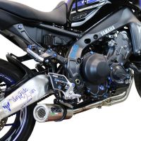 Escape compatível com Yamaha Mt-09 2021-2024, M3 Inox , Escape completo, não legal para países da UE, com db killer removível 