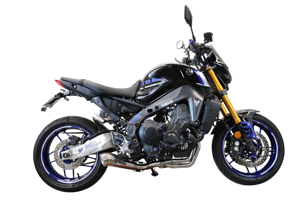 Escape compatível com Yamaha Mt-09 2021-2024, Powercone Evo, Escape completo, não legal para países da UE, com db killer removível 