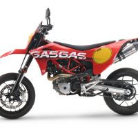 GPR escape compatível com  Gas Gas SM 700 2023-2024, New Grand Prix Evo Titanium, Escape legal, aprovado, com db killer removível, tubo de conexão e conversor catalítico 