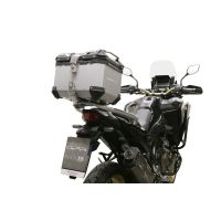 Top case maletas GPR TECH compatível com Honda Crf 1100 L Africa Twin Adventure Sport 2020/2023 e5 Top Case Alpi-Tech em alumínio, cor prata com placa específica incluída Capacidade Litros 35