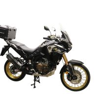 Top case maletas GPR TECH compatível com Honda Crf 1100 L Africa Twin 2020/2024 e5 Top Case Alpi-Tech em alumínio, cor preta com placa específica incluída Capacidade Litros 55