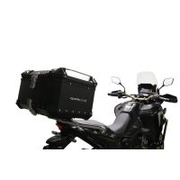 Top case maletas GPR TECH compatível com Honda Crf 1100 L Africa Twin Adventure Sport 2020/2023 e5 Top Case Alpi-Tech em alumínio, cor preta com placa específica incluída Capacidade Litros 35