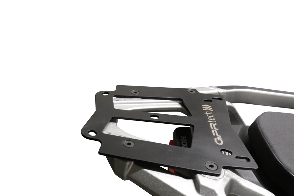 Top case maletas GPR TECH compatível com Suzuki V-Strom Dl 650 2017/2020 e4 Top Case Alpi-Tech em alumínio, cor preta com placa específica incluída Capacidade Litros 45