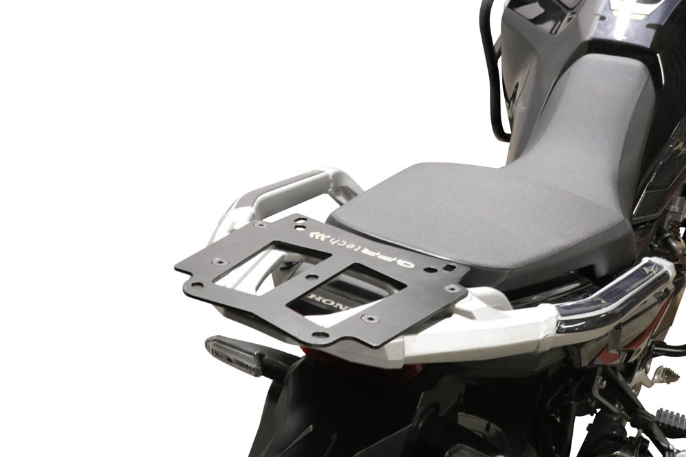 GPR TECH compatível com Honda Crf 1100 L Africa Twin 2020/2024 e5 Placa de encaixe específica Top Case ALPITECH 35 LT compatível com bagageiro original, aço inox com 4 pontos de ancoragem