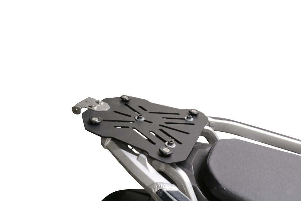 GPR TECH compatível com Honda Crf 1100 L Africa Twin 2020/2024 e5 Placa de encaixe específica Top Case ALPITECH 35 LT compatível com bagageiro original, aço inox com 4 pontos de ancoragem