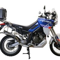 Top case maletas GPR TECH compatível com Aprilia Tuareg 660 2021/2024 e5 Top Case Alpi-Tech em alumínio, cor preta com placa específica incluída Capacidade Litros 35