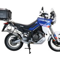 Top case maletas GPR TECH compatível com Aprilia Tuareg 660 2021/2024 e5 Top Case Alpi-Tech em alumínio, cor preta com placa específica incluída Capacidade Litros 55