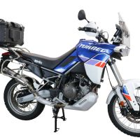 Top case maletas GPR TECH compatível com Aprilia Tuareg 660 2021/2024 e5 Top Case Alpi-Tech em alumínio, cor preta com placa específica incluída Capacidade Litros 55