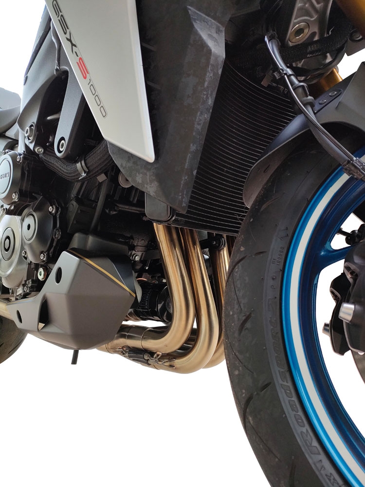 Escape compatível com Suzuki Gsx-S 1000 2017-2020, Decatalizzatore, Sistema racing Sistema de tubo para eliminar o catalisador 