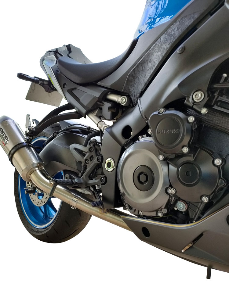 GPR escape compatível com Suzuki Gsx-S 1000  2015-2016, Deeptone Inox, Escape completo, não legal para países da UE, com db killer removível 
