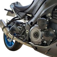 GPR escape compatível com Suzuki Gsx-S 1000  2015-2016, Deeptone Inox, Escape completo, não legal para países da UE, com db killer removível 