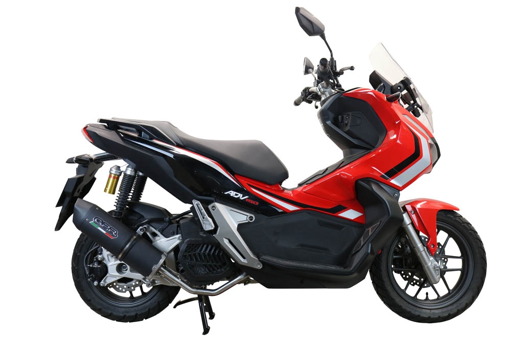 Escape compatível com Honda X-Adv 150 2020-2023, Furore Nero, Escape racing linha completa, silencioso mais coletor com dbkiller, não homologado 